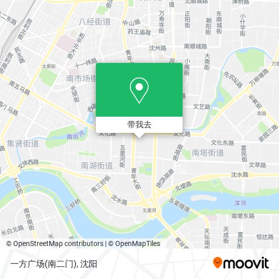 一方广场(南二门)地图