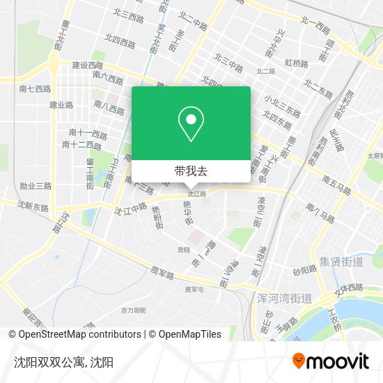 沈阳双双公寓地图