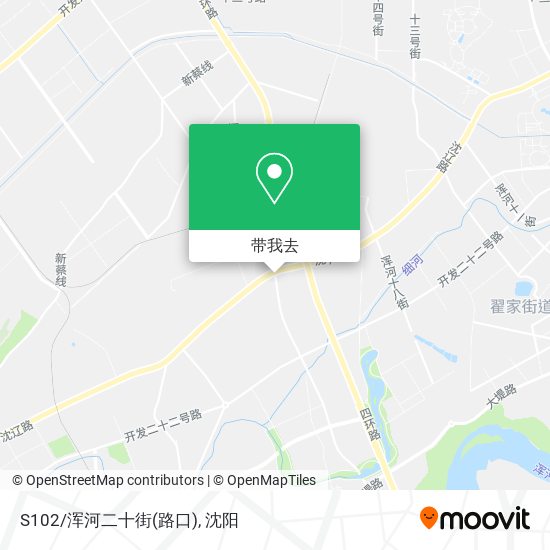 S102/浑河二十街(路口)地图