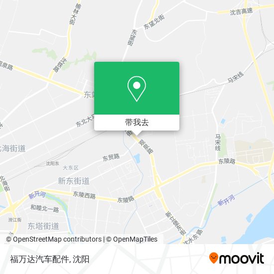 福万达汽车配件地图