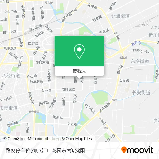 路侧停车位(御点江山花园东南)地图