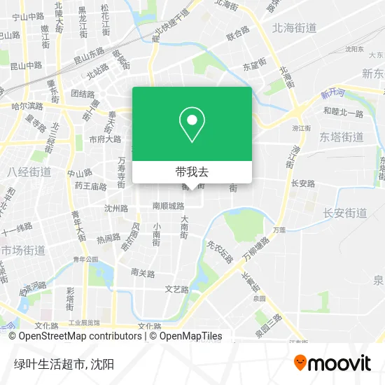 绿叶生活超市地图