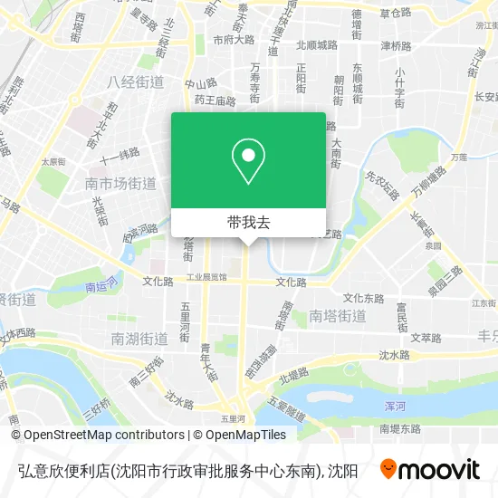 弘意欣便利店(沈阳市行政审批服务中心东南)地图