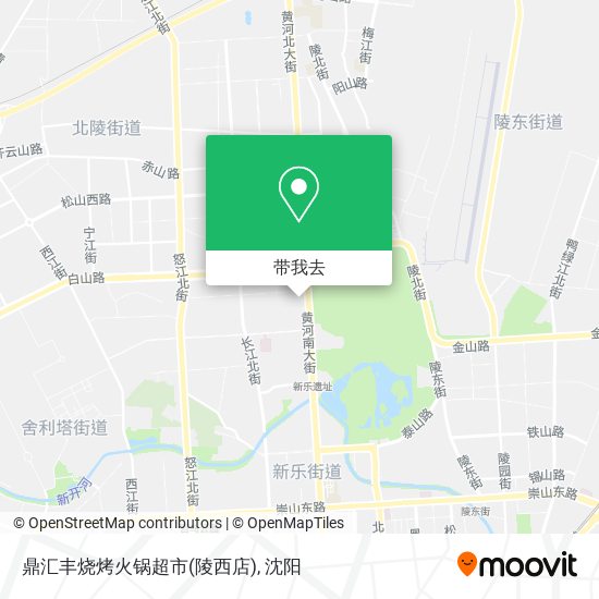 鼎汇丰烧烤火锅超市(陵西店)地图