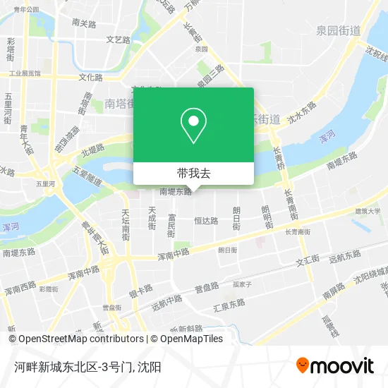 河畔新城东北区-3号门地图
