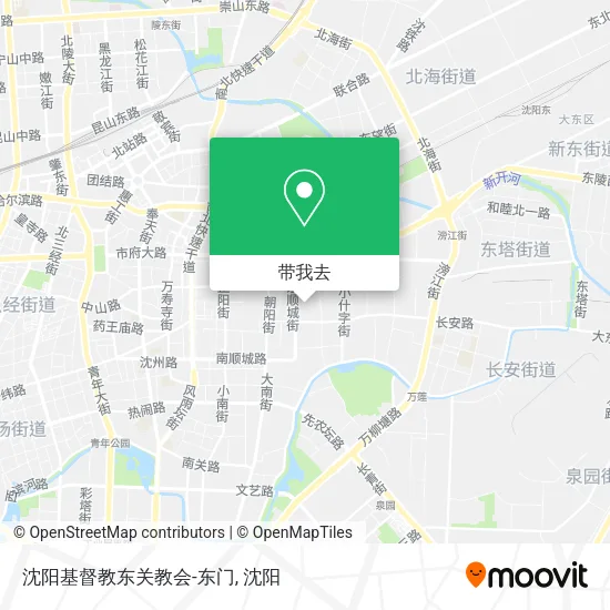 沈阳基督教东关教会-东门地图