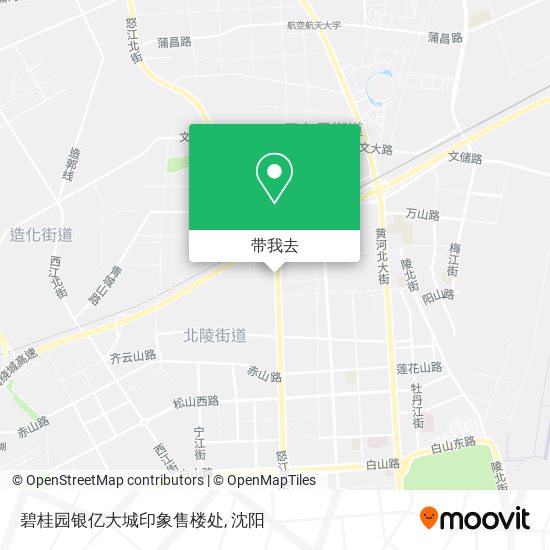 碧桂园银亿大城印象售楼处地图