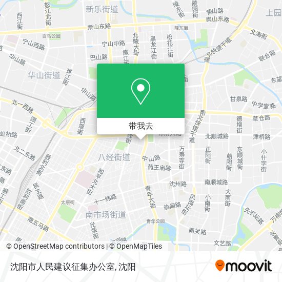 沈阳市人民建议征集办公室地图