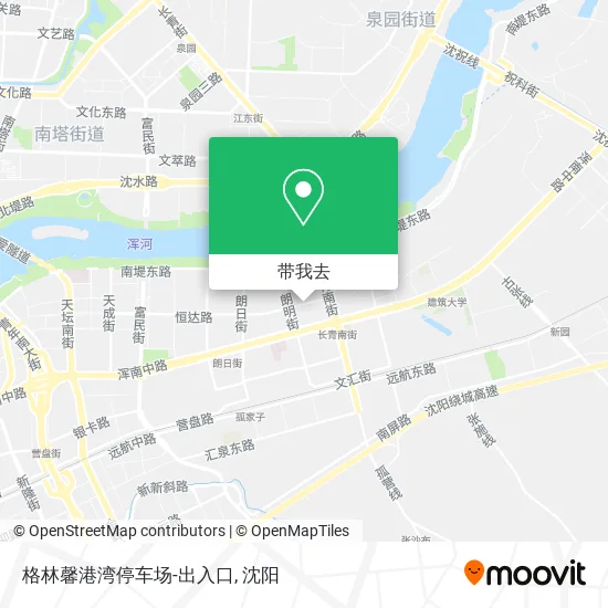 格林馨港湾停车场-出入口地图