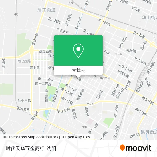 时代天华五金商行地图