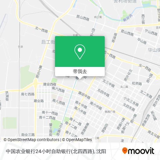 中国农业银行24小时自助银行(北四西路)地图