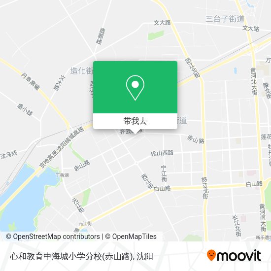 心和教育中海城小学分校(赤山路)地图