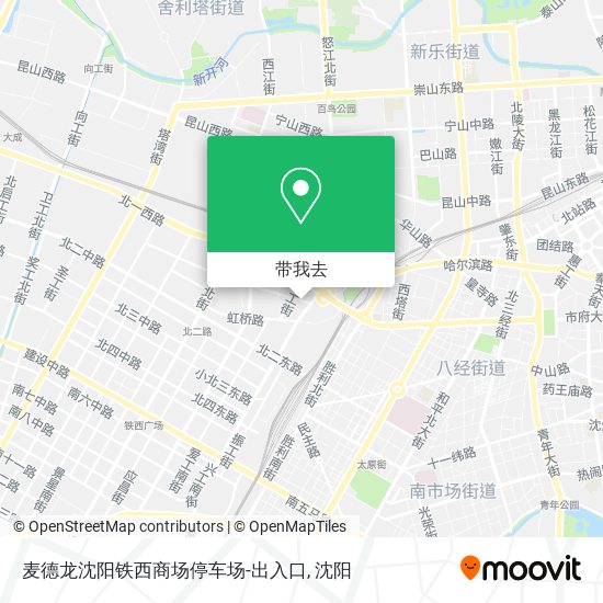 麦德龙沈阳铁西商场停车场-出入口地图