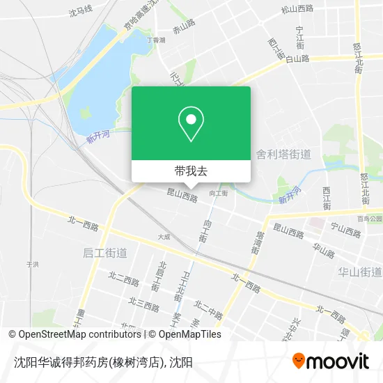 沈阳华诚得邦药房(橡树湾店)地图