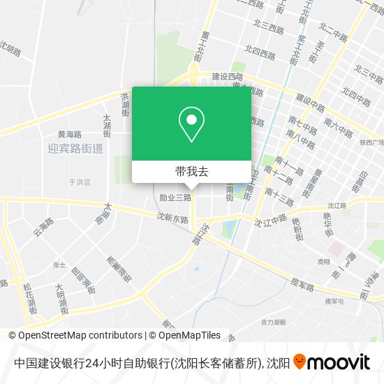 中国建设银行24小时自助银行(沈阳长客储蓄所)地图