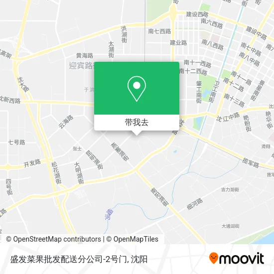 盛发菜果批发配送分公司-2号门地图