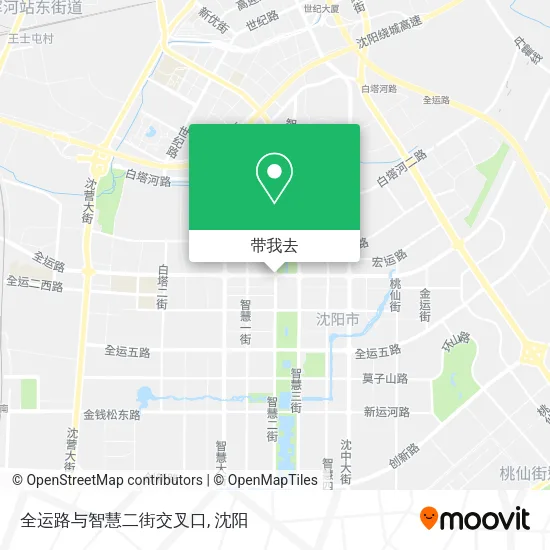全运路与智慧二街交叉口地图
