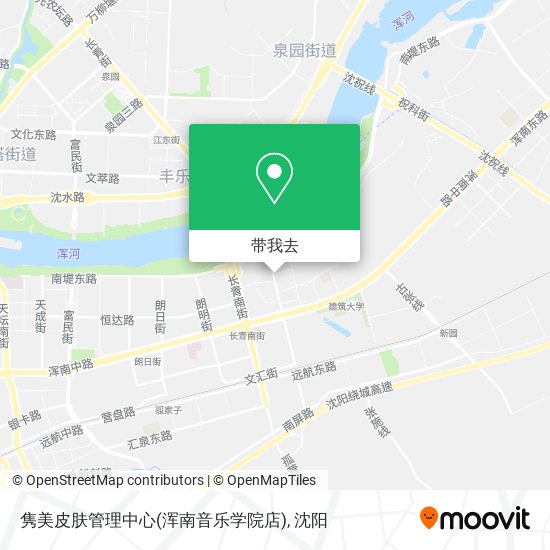 隽美皮肤管理中心(浑南音乐学院店)地图