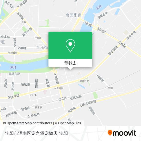 沈阳市浑南区宠之堡宠物店地图