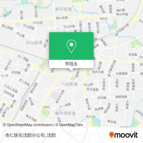 杏仁医生沈阳分公司地图
