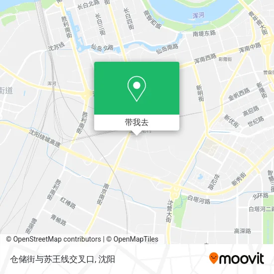 仓储街与苏王线交叉口地图