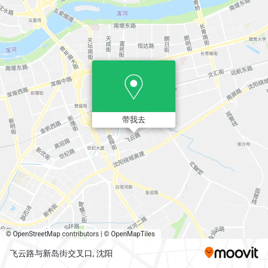 飞云路与新岛街交叉口地图