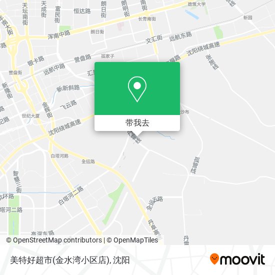 美特好超市(金水湾小区店)地图