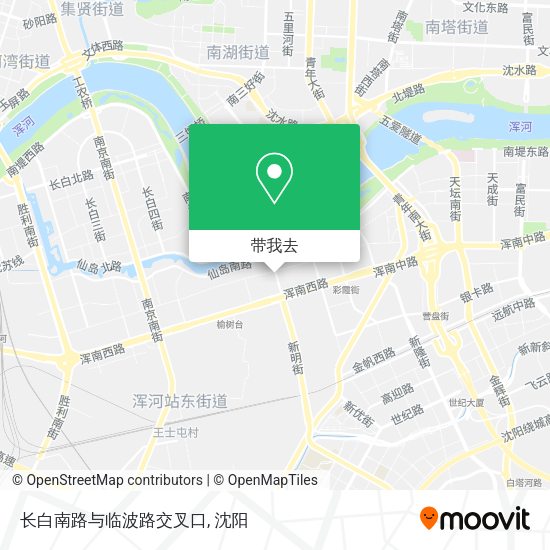 长白南路与临波路交叉口地图