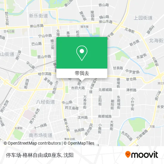 停车场-格林自由成B座东地图