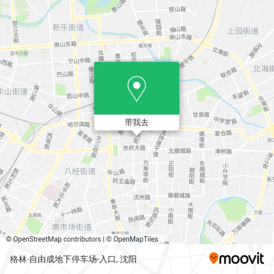 格林·自由成地下停车场-入口地图