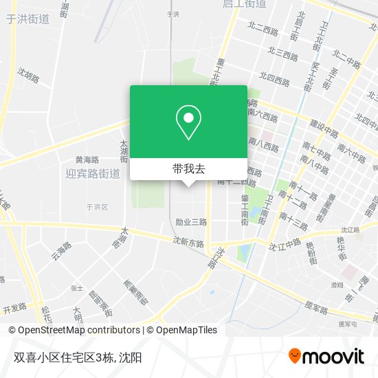 双喜小区住宅区3栋地图