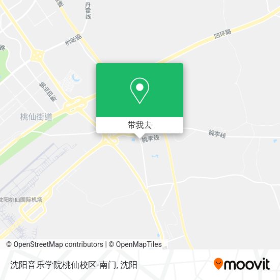 沈阳音乐学院桃仙校区-南门地图