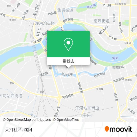 天河社区地图