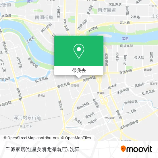 千派家居(红星美凯龙浑南店)地图