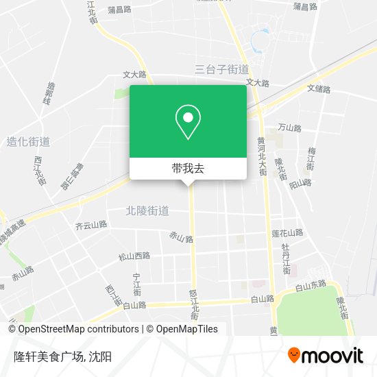 隆轩美食广场地图