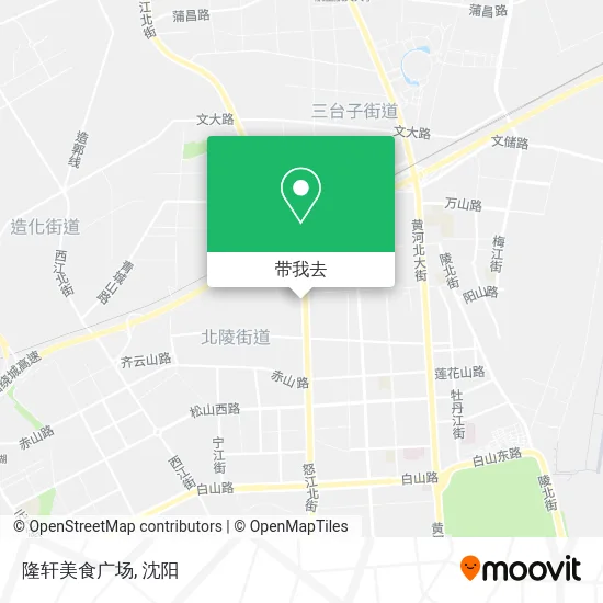 隆轩美食广场地图