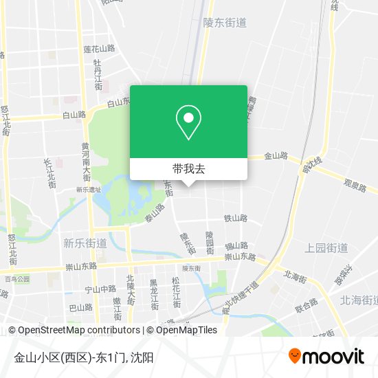 金山小区(西区)-东1门地图