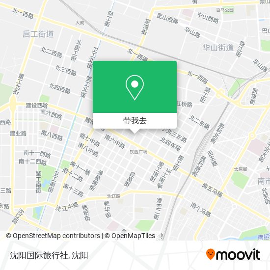 沈阳国际旅行社地图