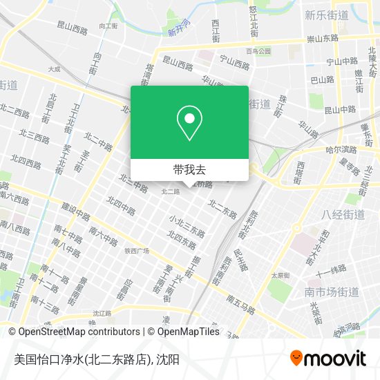 美国怡口净水(北二东路店)地图