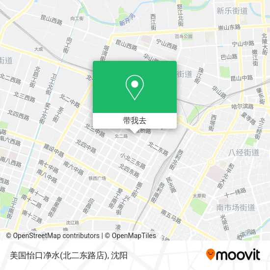 美国怡口净水(北二东路店)地图