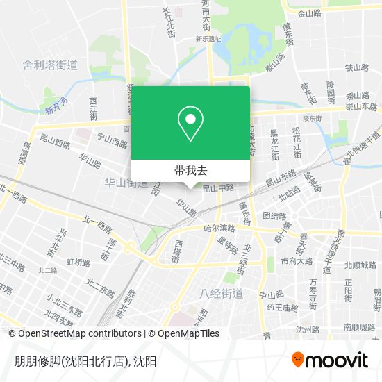 朋朋修脚(沈阳北行店)地图