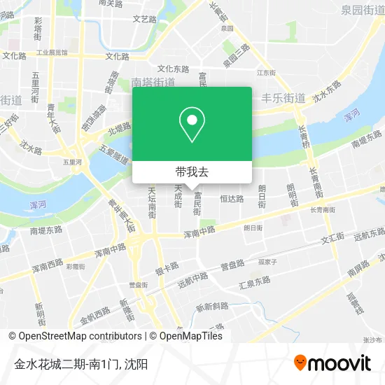 金水花城二期-南1门地图