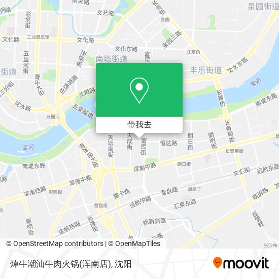 焯牛潮汕牛肉火锅(浑南店)地图