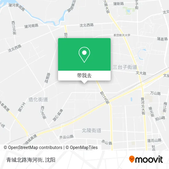 青城北路海河街地图