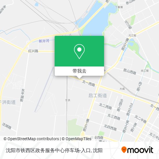 沈阳市铁西区政务服务中心停车场-入口地图