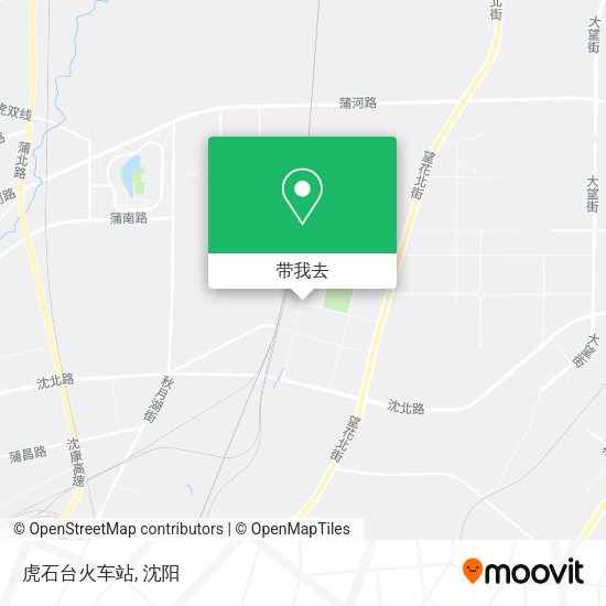 虎石台火车站地图