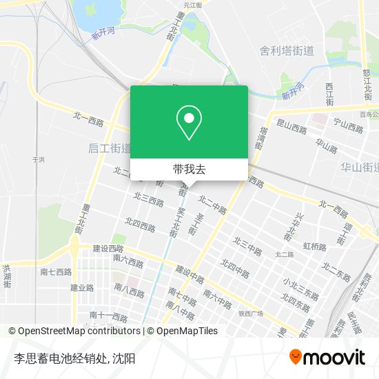 李思蓄电池经销处地图