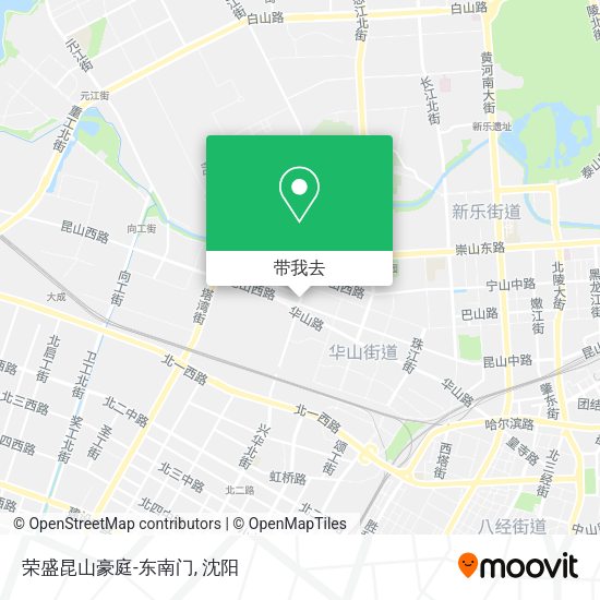 荣盛昆山豪庭-东南门地图
