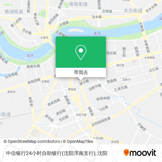 中信银行24小时自助银行(沈阳浑南支行)地图