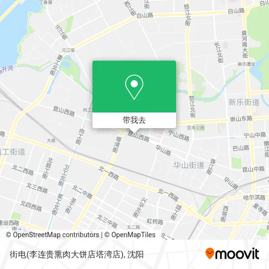 街电(李连贵熏肉大饼店塔湾店)地图